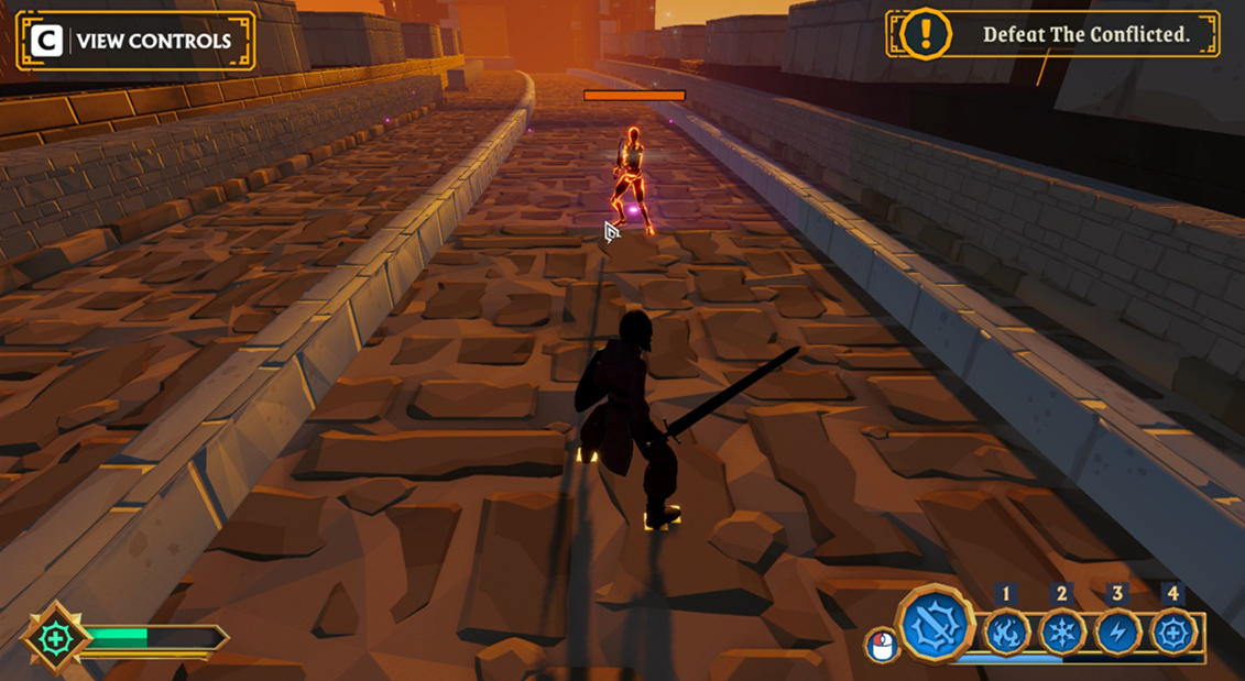 Traversal shot